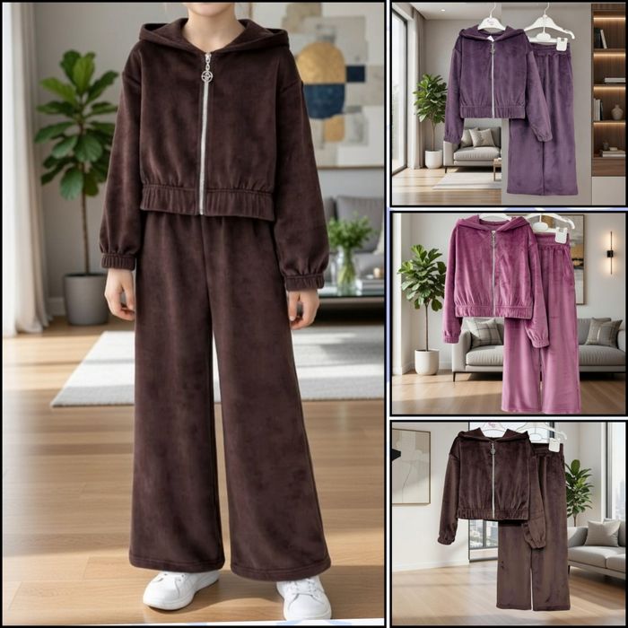 Велюровий  костюм з утепленням, розміри 98-152