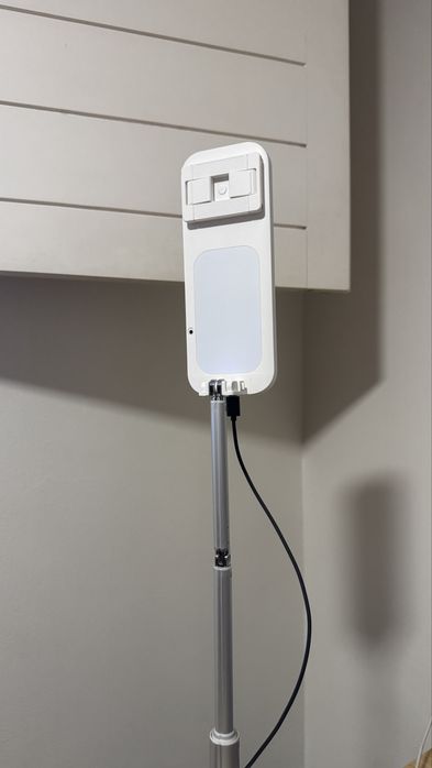 Suporte c/ luz para filmagens telemóvel