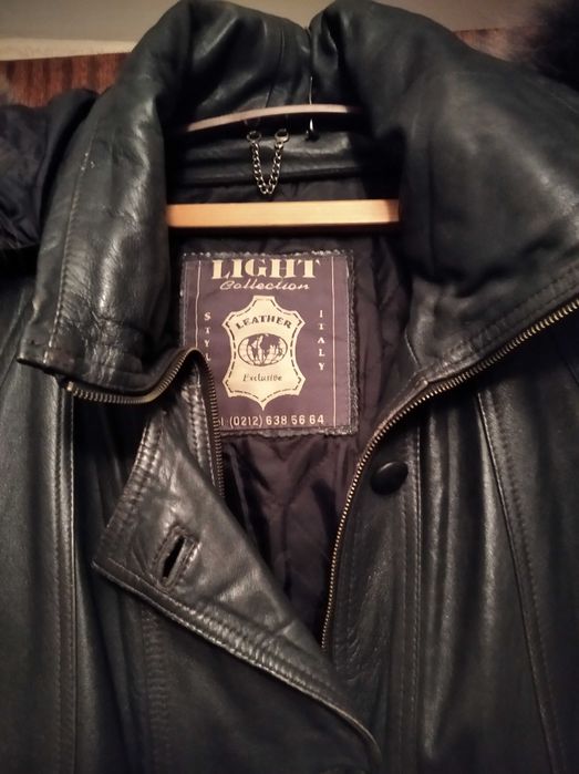 Плащ кожа пальто  56-58.