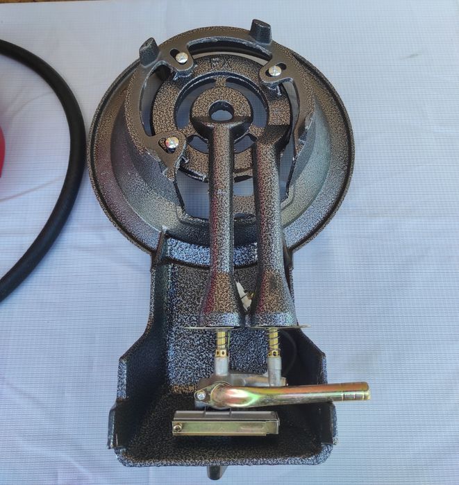 Газовий таганок плитка чугунна настольна