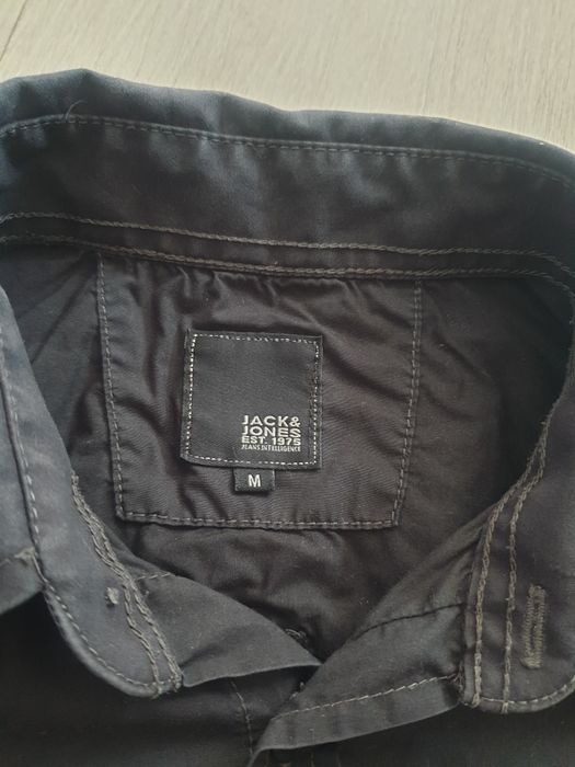 Koszula męska M czarna Jack&Jones bawełna