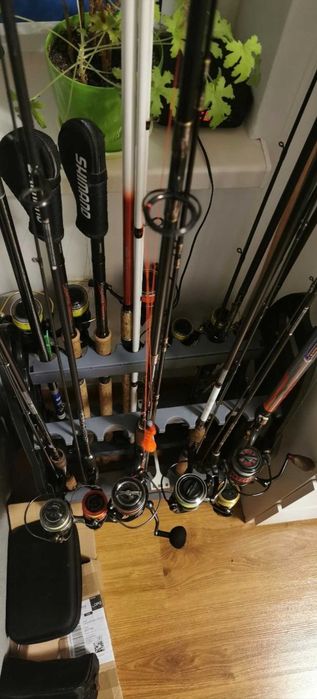 Stabilna Podpórka na 16 Wędek Dla Rybaka Stojak Wędkarski