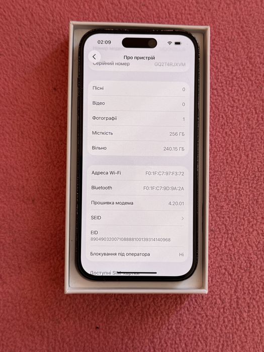 Iphone 14 pro 256 gb