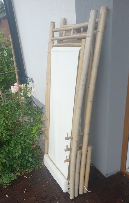 Leżak ogrodowy z bambusa OBI.