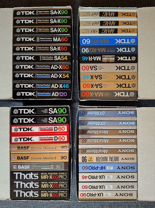 (1) Kaseta TEAC TDK ,Sony ,DENON , Maxell na rynek Japoński