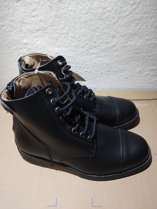 Botins em Couro de Equitação com Atacadores - Tamanho 35 - Paddock 560