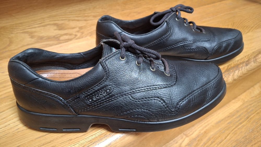 Półbuty męskie skóra czarne Ecco Mobile Eu 43