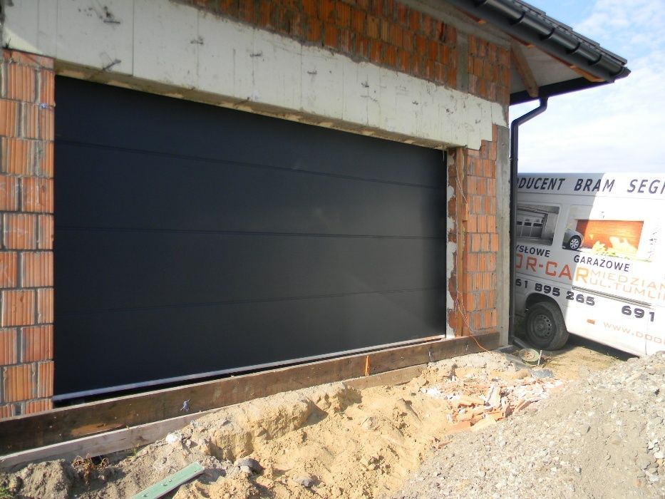 BRAMY SEGMENTOWE Na Wymiar • Garażowe i Przemysłowe • PRODUCENT-Antracyt , Brąz 500 x 225 na wymiar
