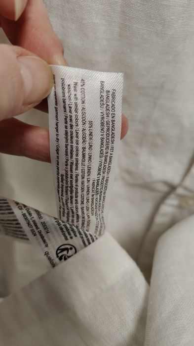 Koszula Primark r. 3XL biała LEN Nowa