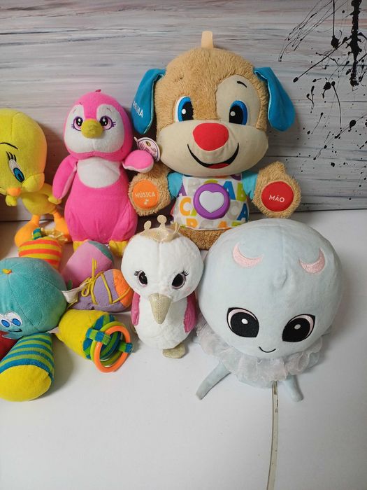 Peluches vários 8 unidades