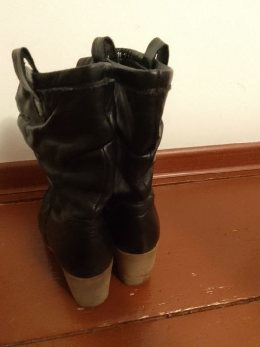 Buty skórzane damskie rozmiar 37 czarne