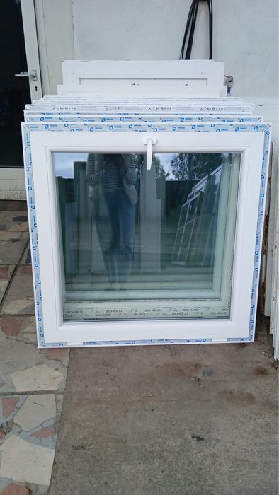 Okna 105x103 nowa rama okno UCHYLNE do garażu domu pcv DOWÓZ CAŁY KRAJ