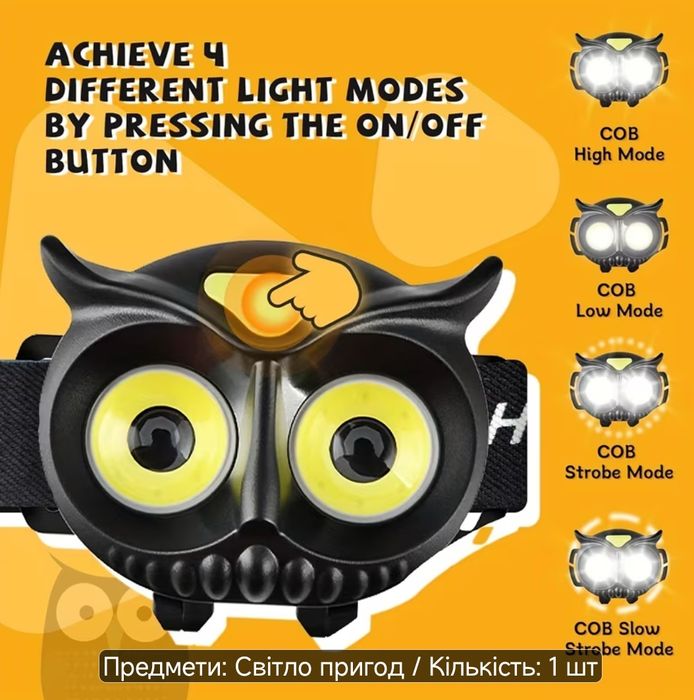 Нові Акамуляторні Налобні Ліхтарі Smiling Shark LED light.(РІЗНІ ВАРІАНТИ)
