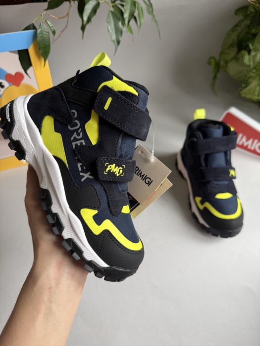 зимові хайтоп. 31р., 33р., 35р., 37р.  PRIMIGI GORE-TEX Michelin підліткові черевики на хлопчика водонепроникні термо ботінки сапоги сині оригінал