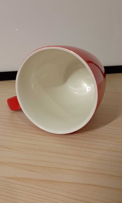Kubek ceramiczny Veroni - kolekcja Rainbow /czerwony/, 330 ml.
