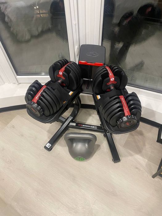Наборные гантели Bowflex select tech 552i+стойка