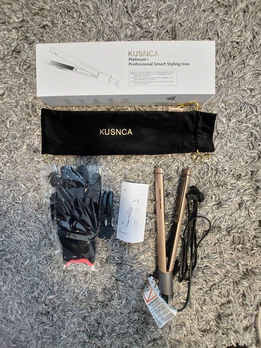 Prostownica do włosów KUSNCA V8, ceramiczno-tytanowa