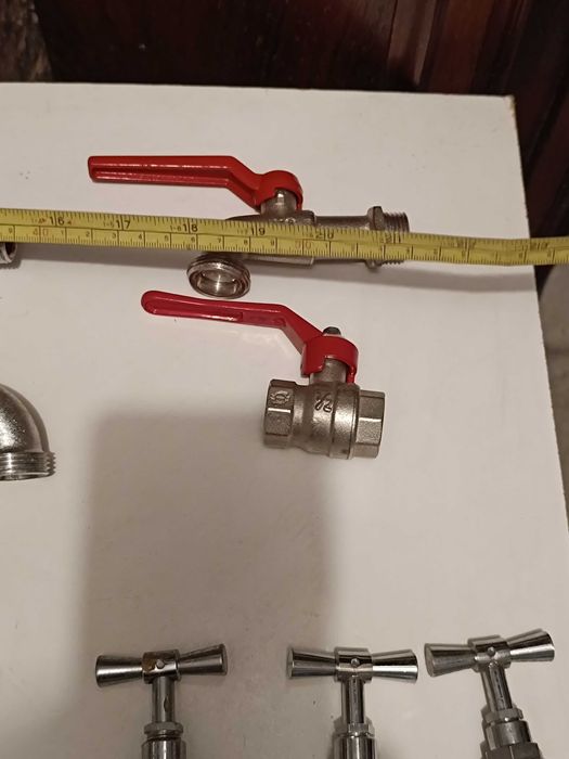 Conjunto de Torneiras tubos adaptadores