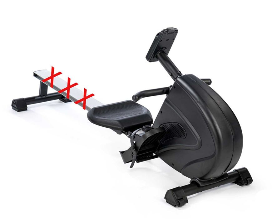 Wioślarz BEZ szyny magnetyczny ergonometr do wiosłowania MOCNY DEMO