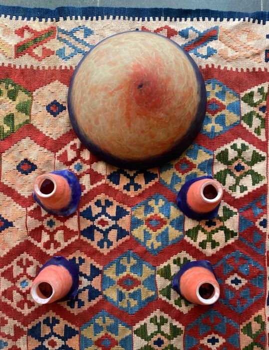 Candeeiro Arte Nova em ferro forjado – peça de antiquário