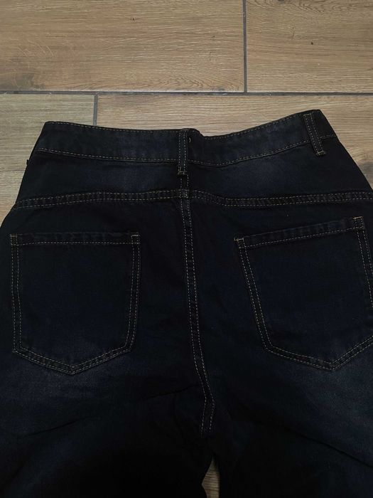 Black Y2K Skate Balloon Jeans L