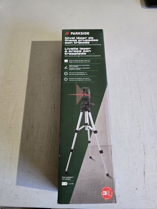 Nível laser Parkside com tripé