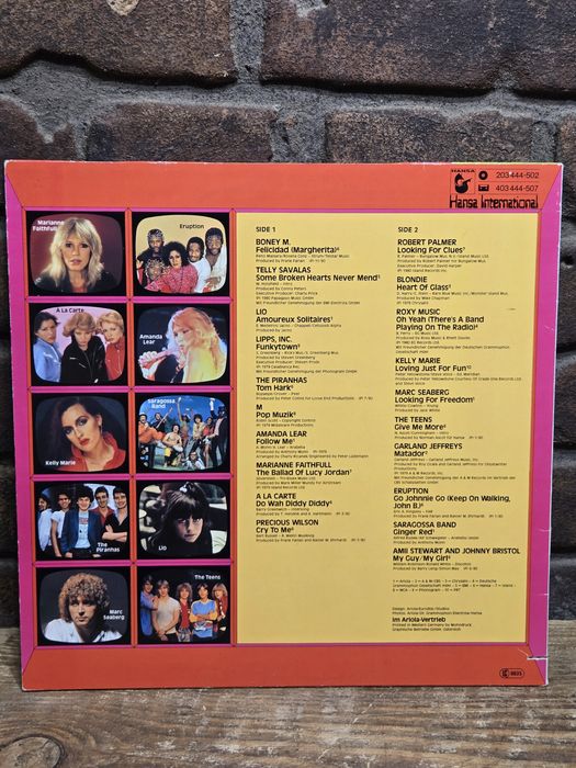 Boney M, Amanda Lear, Eruption, Roxy Music, Robert Palmer i inni