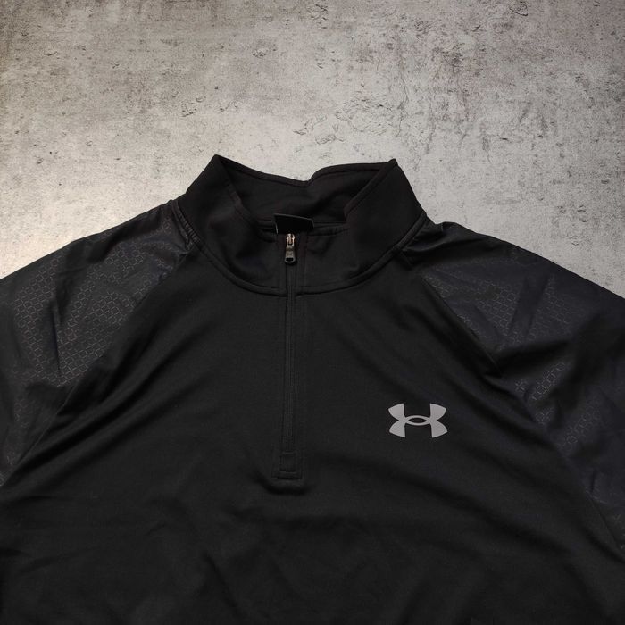 MĘSKA Bluza Treningowa Siłownia GYM Suwak Under Armour Active Czarna