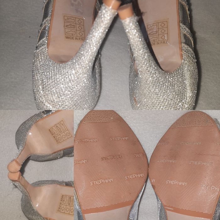 Серебристые босоножки Stephan p.40