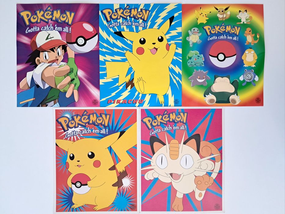 Postais XL Vintage de Pokémon (Nintendo, 1999)