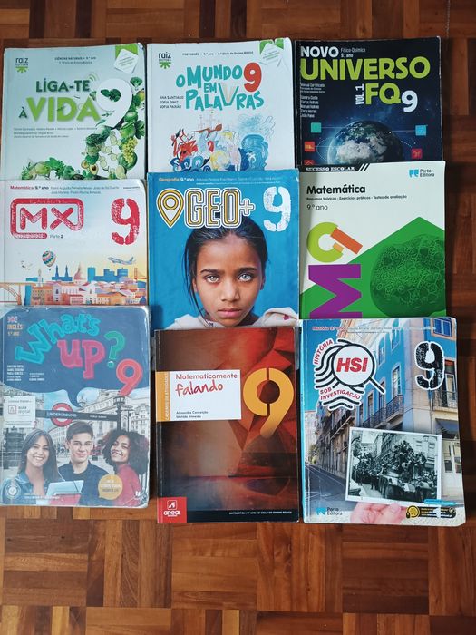 livros manuais cadernos atividades todas as disciplinas 5º 6º 7° 8° 9