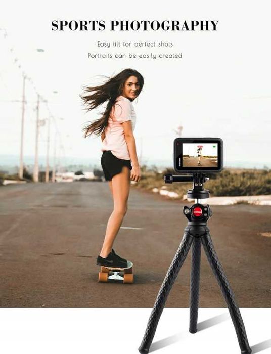 Statyw Lammcou elastyczny na telefon tripod do GoPro Hero