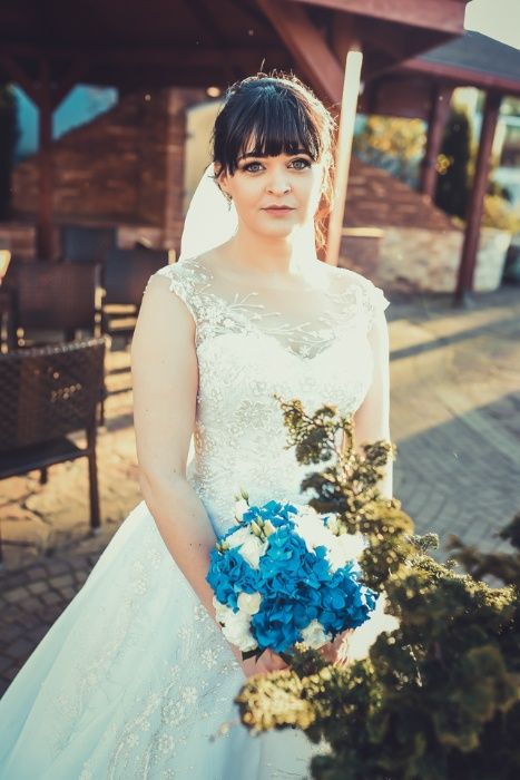 suknia ślubna princessa księżniczka salon maxima 36/38 welon gratis