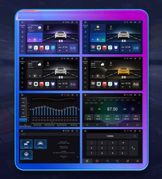 CarPlay Android Auto Radio FM RDS DAB+ Opcja Bluetooth Yanosik YouTube Google Maps Android USB GPS Nawigacja WiFi 4G MP4 USB DSP BMW X3 E83