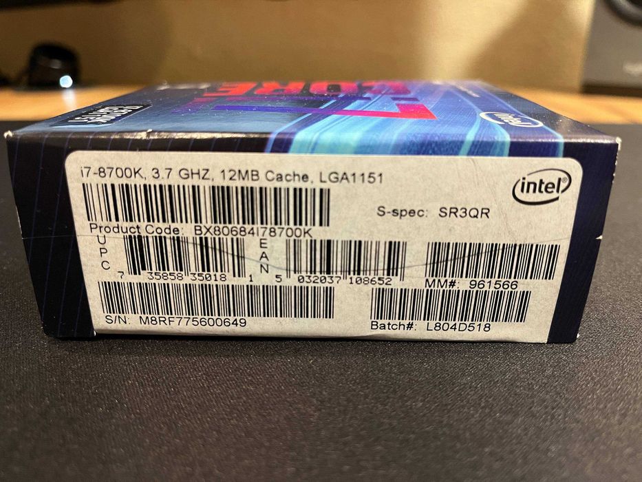 Intel Core I7 8700K