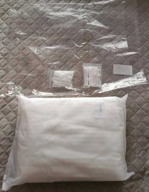 Rustykalne firanki z haftem, komplet 2x 140x145 cm, białe