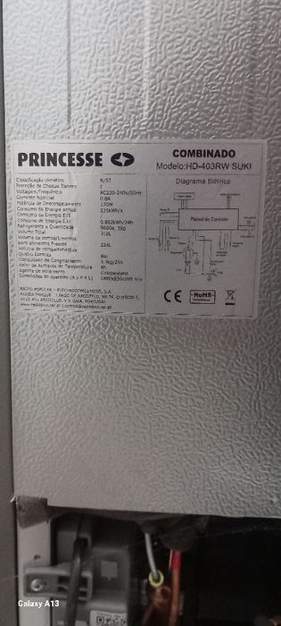 Frigorifico Geladeira Princesse 310 Litros Nova