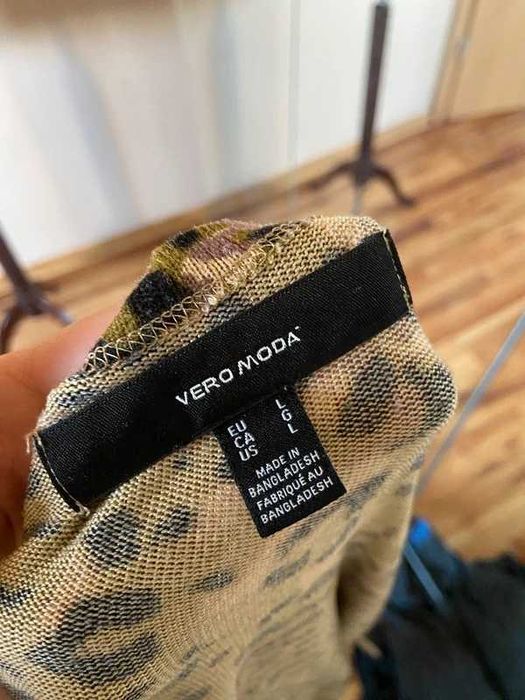 Panterkowa centki kolor khaki panterka xxxl 44 46 +size vero moda