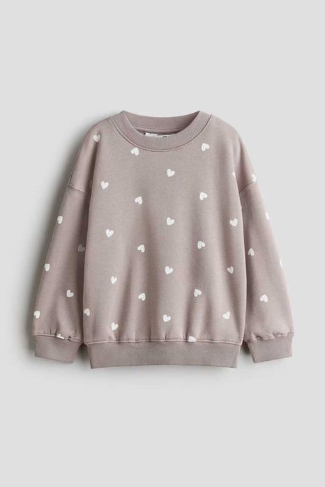 Світшот H&M для дівчинки | тепла кофта на флісі