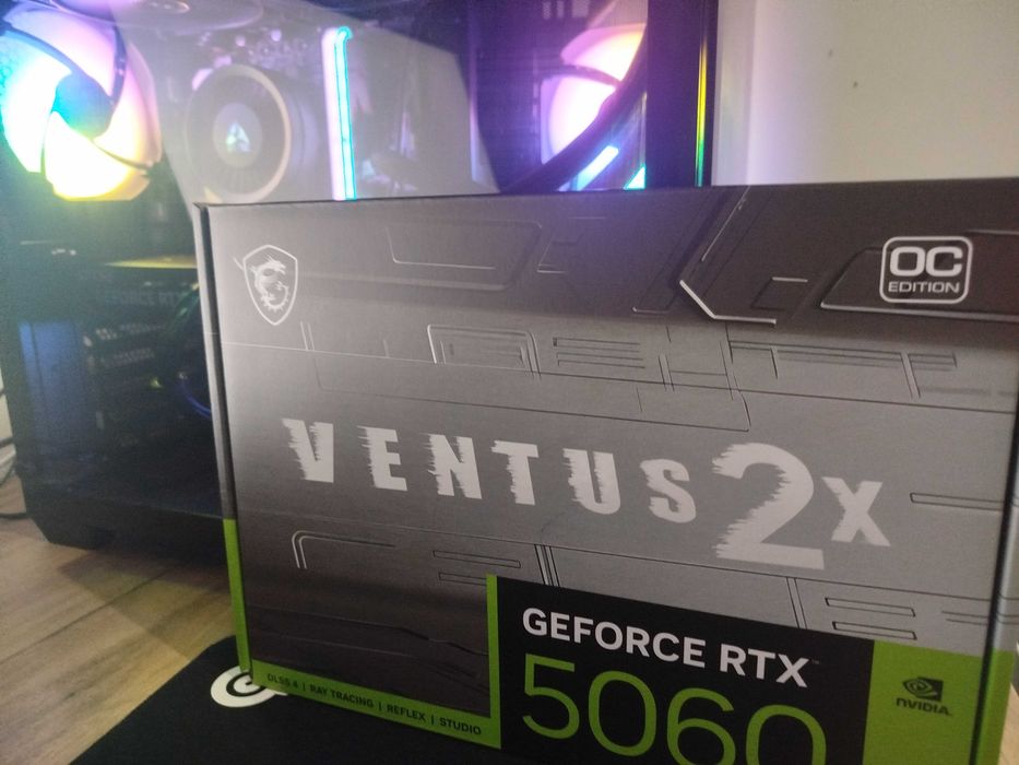 MSI RTX 5060 Ventus 2x OC Faktura + 3 lata gwarancji.