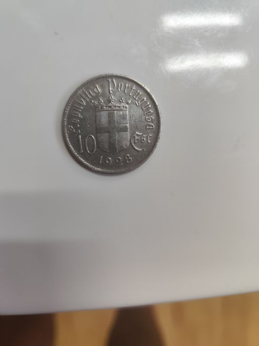 MOEADA RARA batalha de Ourique 10 escudos 1928