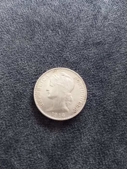 Moeda 50 Centavos PRATA 1916