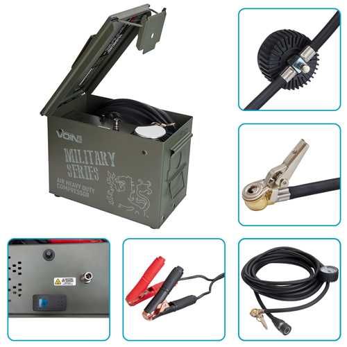 Компресор автомобільний "VOIN" VM-080 "MILITARY SERIES"150psi/50A 160л