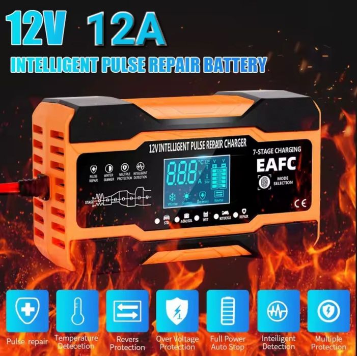 индикатор, быстрая зарядка/тестер Lii-CH4, импульсное зарядное 12В12А