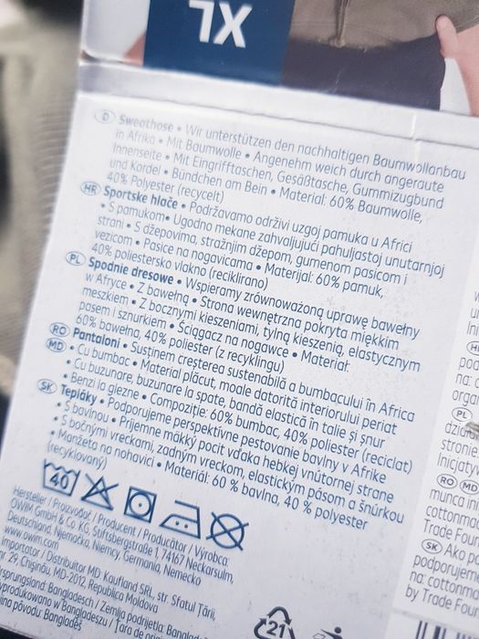 Nowe bawełniane sportowe spodnie dresy męskie marki Town Land