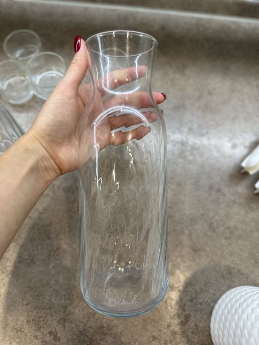 Вази скляні прозорі