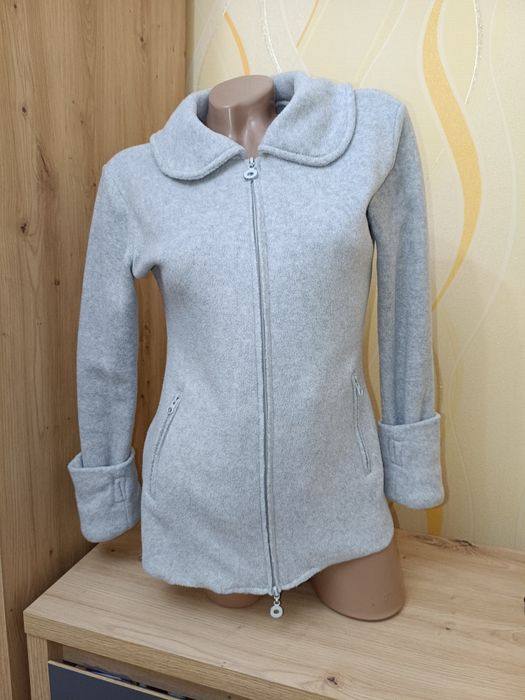 Теплое флисовое худи/кардиган