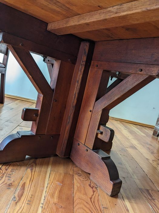 Столовий гарнітур, стіл дубовий, 6 стільців, Нідерланди