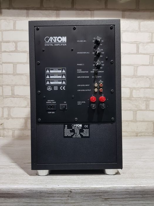 ТОП! Активний сабвуфер CANTON AS-85.2, потужність 250 Вт, б/у з Німеччини