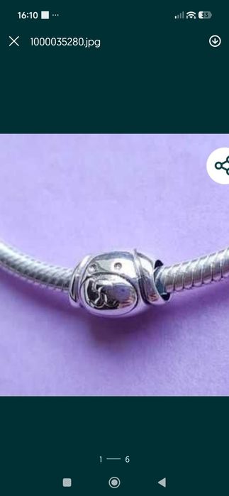 Zestaw sześciu zawieszek charms